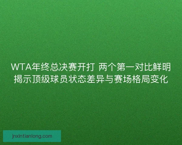 WTA年终总决赛开打 两个第一对比鲜明揭示顶级球员状态差异与赛场格局变化